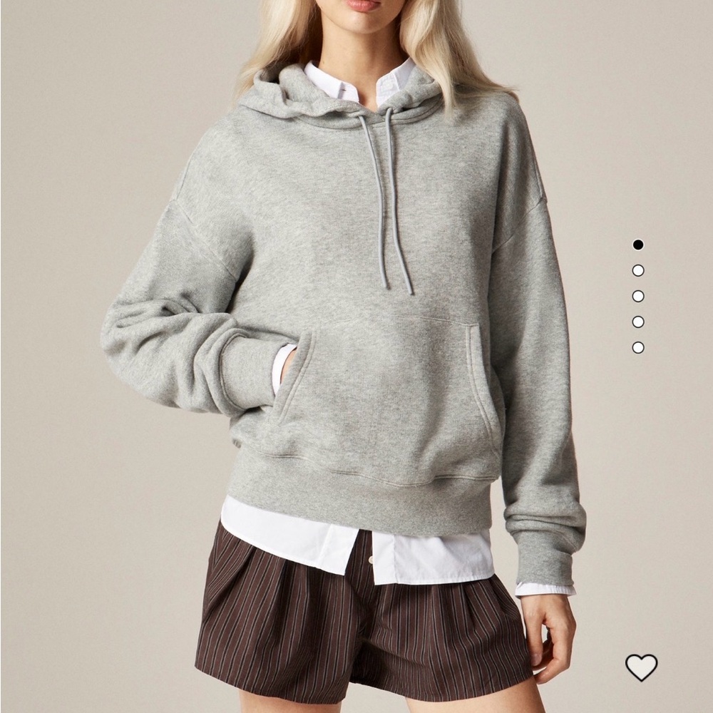 NWT J.Crew Heritage Terry Women's Gray Hoodie, size small. SOLD OUT